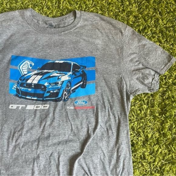Ford Performance Mustang GT V-Neck T-Shirt - Unisex Racing Tee, 100% Cotton, Sizes S-3XL - View #8
